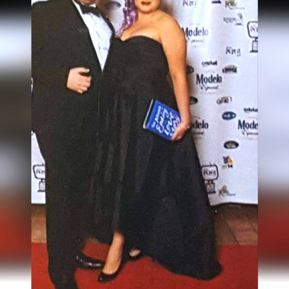 Taffeta evening dress